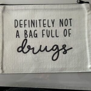 Definitely Not A Bag Full of Drugs” – Funny Travel Toiletry & Pencil Case